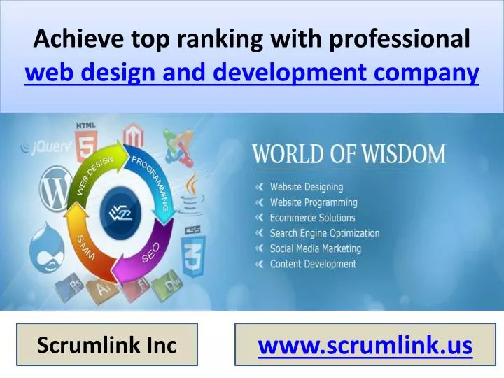 achieve top ranking with professional web design and development company
