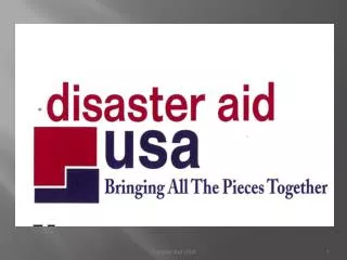 Disaster aid International : USA, Australia, UK and Ireland