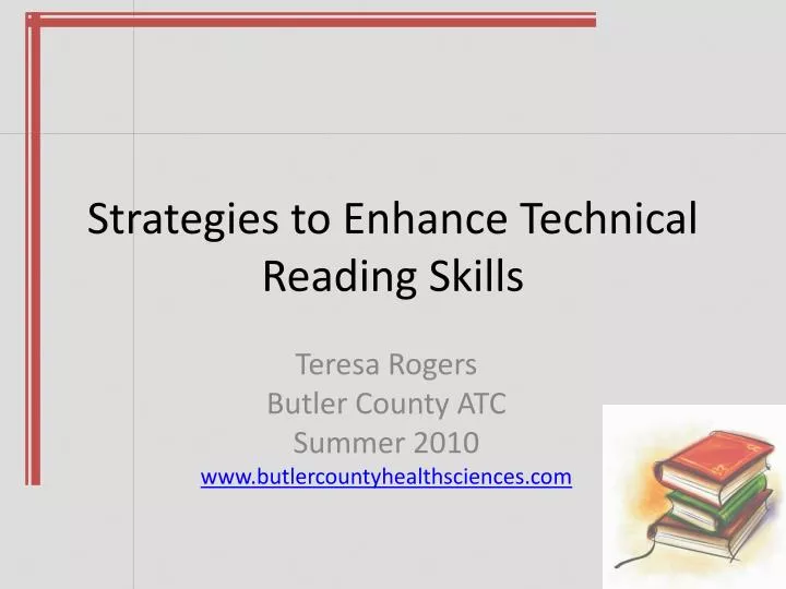 strategies to enhance technical reading skills