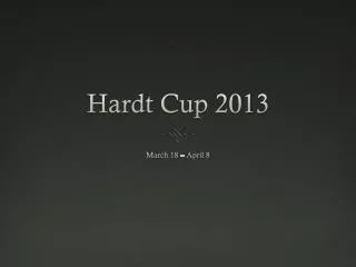 Hardt Cup 2013