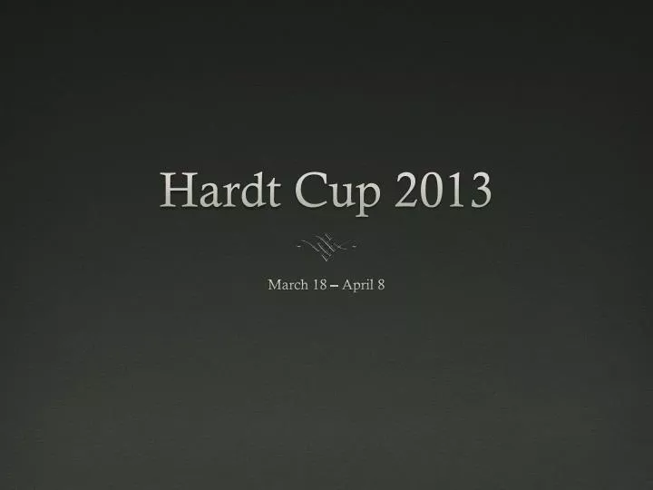 hardt cup 2013