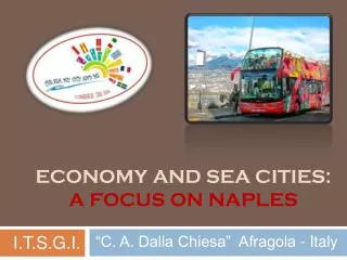 ECONOMY AND SEA CITIES: A FOCUS ON NAPLES