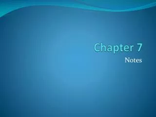 Chapter 7