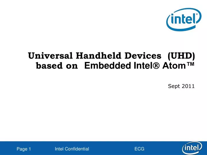 universal handheld devices uhd based on embedded intel atom