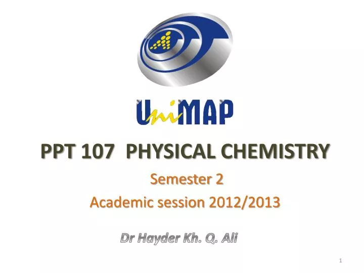 ppt 107 physical chemistry