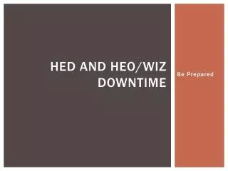 HED and HEO/WIZ Downtime