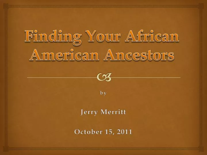 finding your african american ancestors