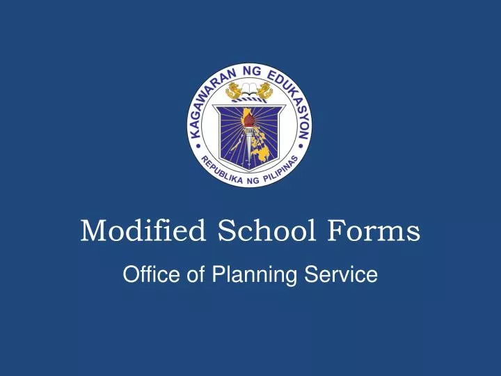modified school forms