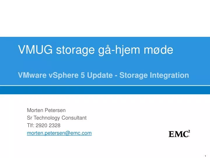 vmug storage g hjem m de vmware vsphere 5 update storage integration