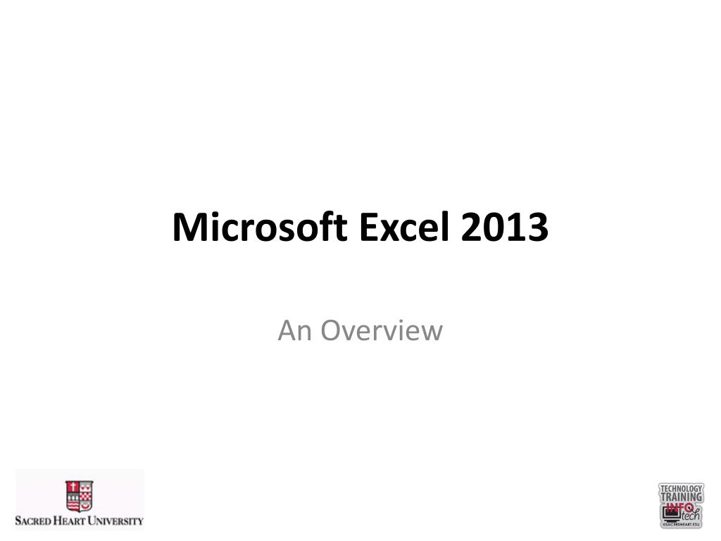 PPT - Microsoft Excel 2013 PowerPoint Presentation, free download - ID ...