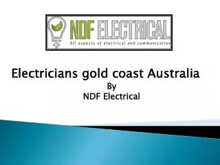 Electricians gold coast Australia