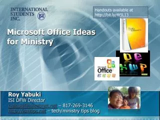Microsoft Office Ideas for Ministry