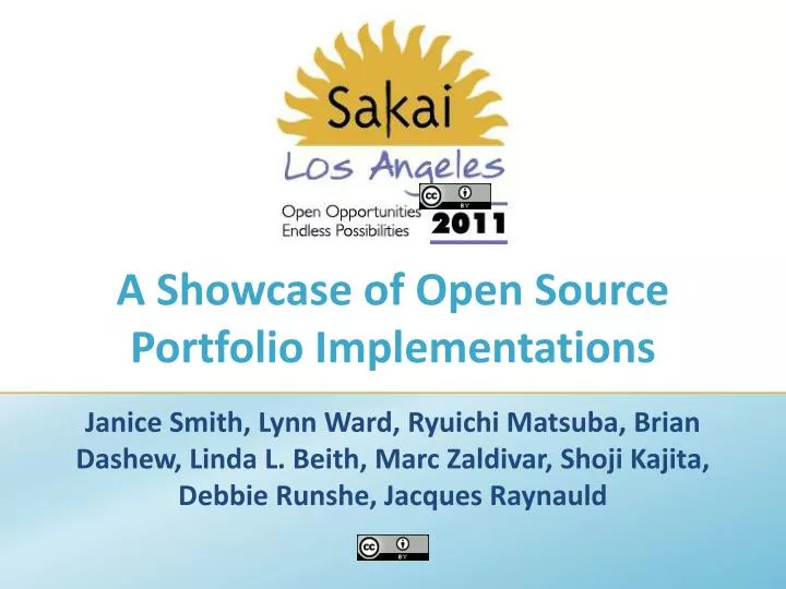 a showcase of open source portfolio implementations