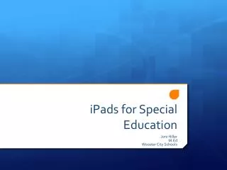 iPads for Special Education