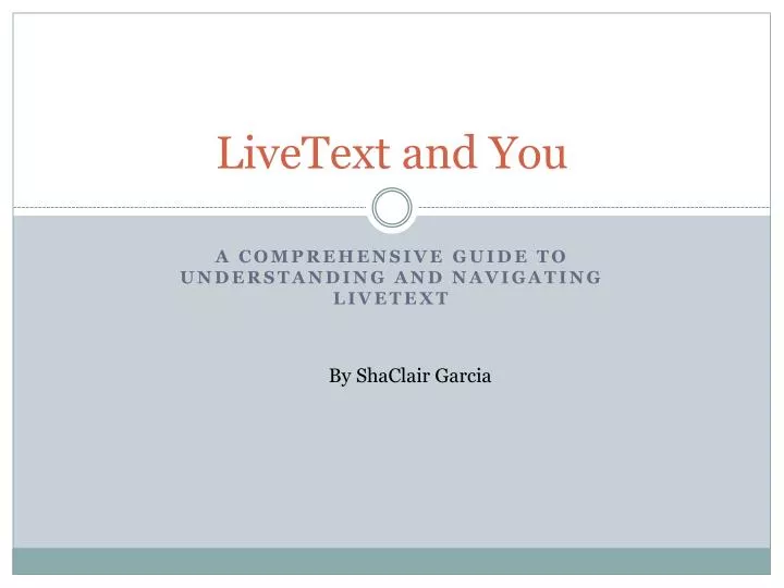 livetext and you