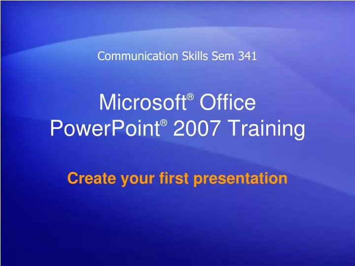 microsoft office powerpoint 2007 training