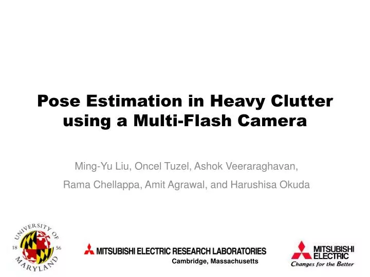 pose estimation in heavy clutter using a multi flash camera