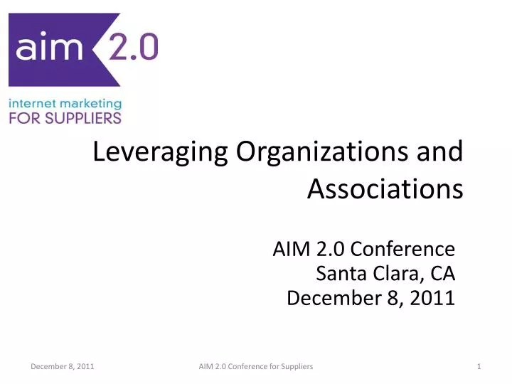 leveraging organizations and associations