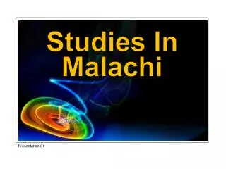 Studies In Malachi