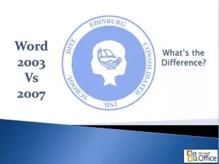 Word 2003 Vs 2007