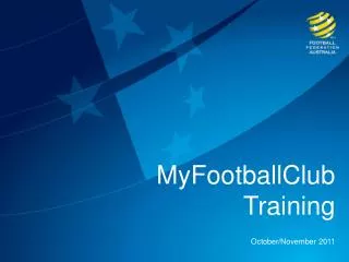 MyFootballClub Training