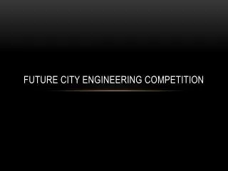 Future City Engineering Competition