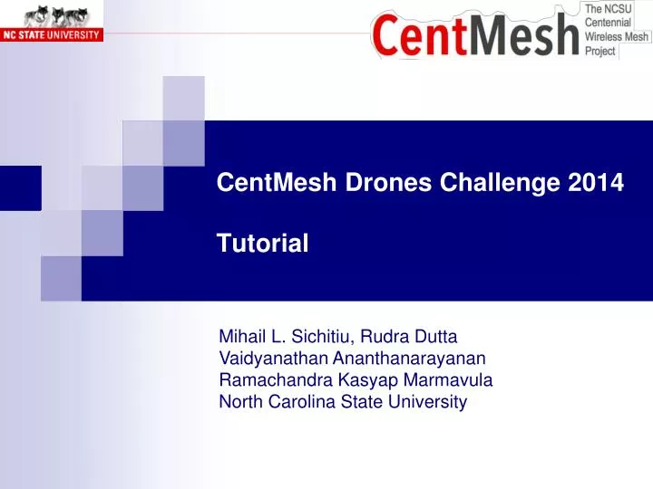 centmesh drones challenge 2014 tutorial