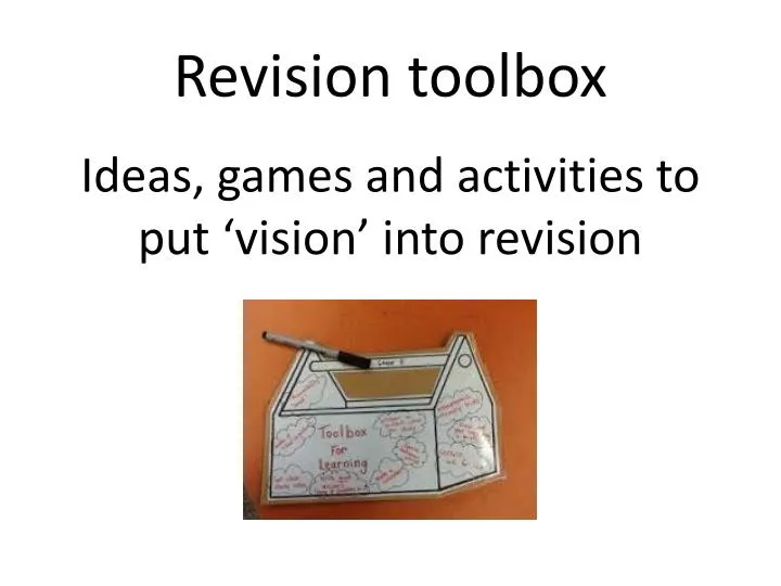 r evision toolbox