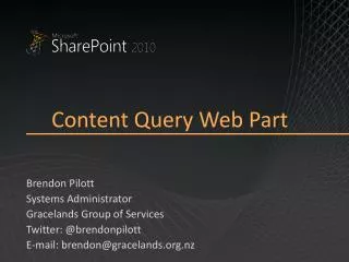 Content Query Web Part