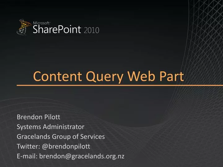 content query web part