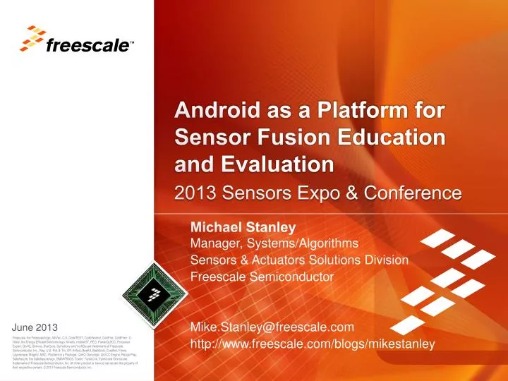 android as a platform for sensor fusion education and evaluation