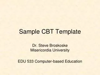 Sample CBT Template