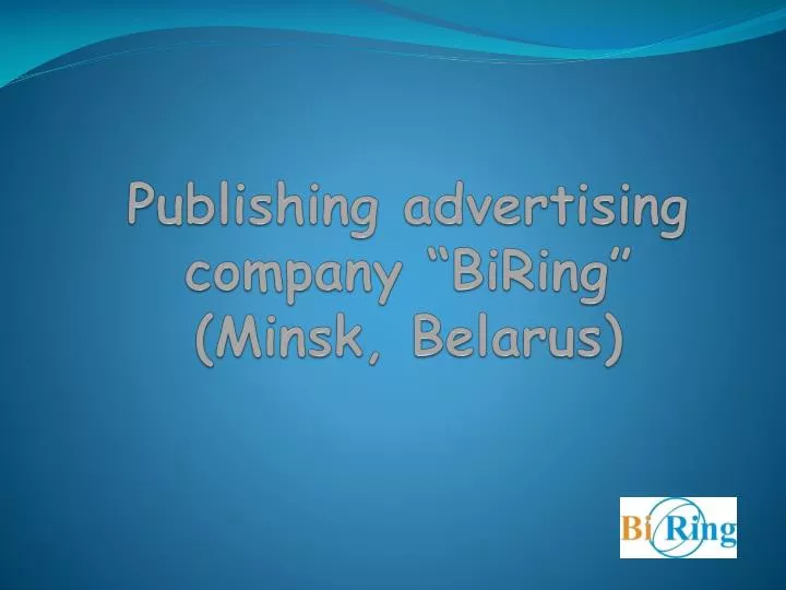 publishing advertising company biring minsk belarus