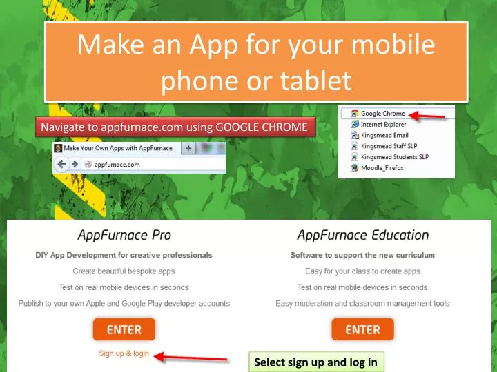 make an app for your mobile phone or tablet