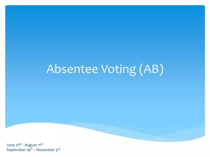 absentee voting ab