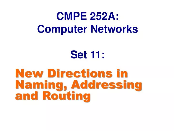 cmpe 252a computer networks set 11