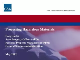 Processing Hazardous Materials