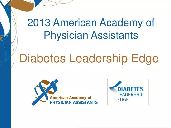 2013 american academy of physician assistants