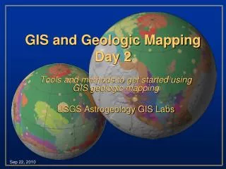 GIS and Geologic Mapping Day 2