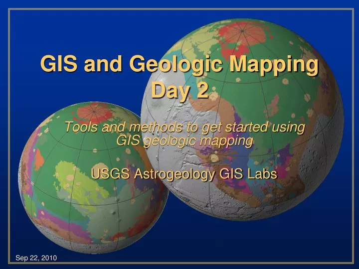 gis and geologic mapping day 2