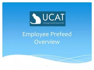 Employee Prefeed Overview