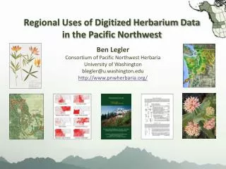 Regional Uses of Digitized Herbarium Data in the Pacific Northwest