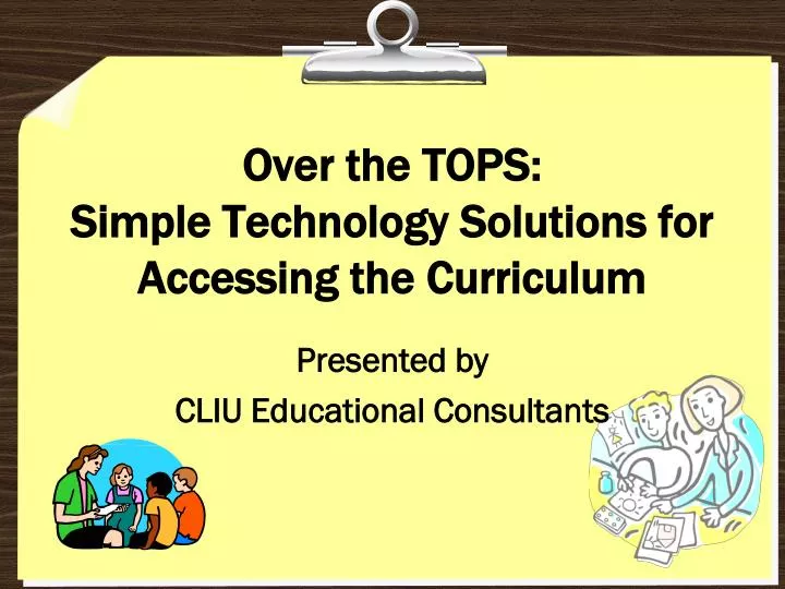 over the tops simple technology solutions for accessing the curriculum