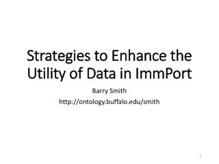Strategies to Enhance the Utility of Data in ImmPort