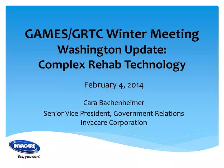 games grtc winter meeting washington update complex rehab technology