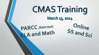 CMAS Training