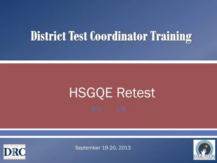 district test coordinator training