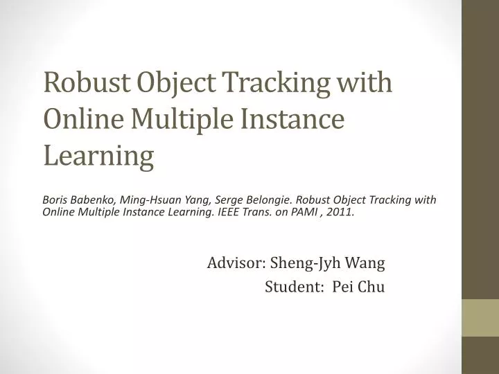 robust object tracking with online multiple instance learning