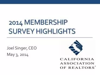 2014 membership Survey highlights