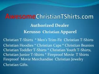 Awesome ChristianTShirts.com